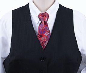 Becker Brothers Black and Red Dot Vest