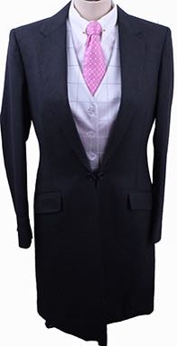 Becker Brothers Black and White Dot Day Suit
