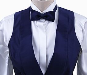 Becker Brothers Navy Sateen Formal Set