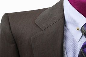 Becker Brothers Bronze Shadow Stripe Day Suit