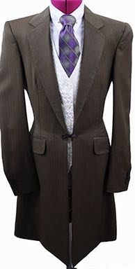 Becker Brothers Bronze Shadow Stripe Day Suit
