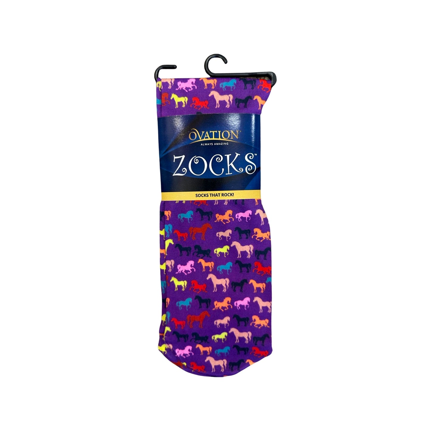 Zocks Purple Multi-Color Horse