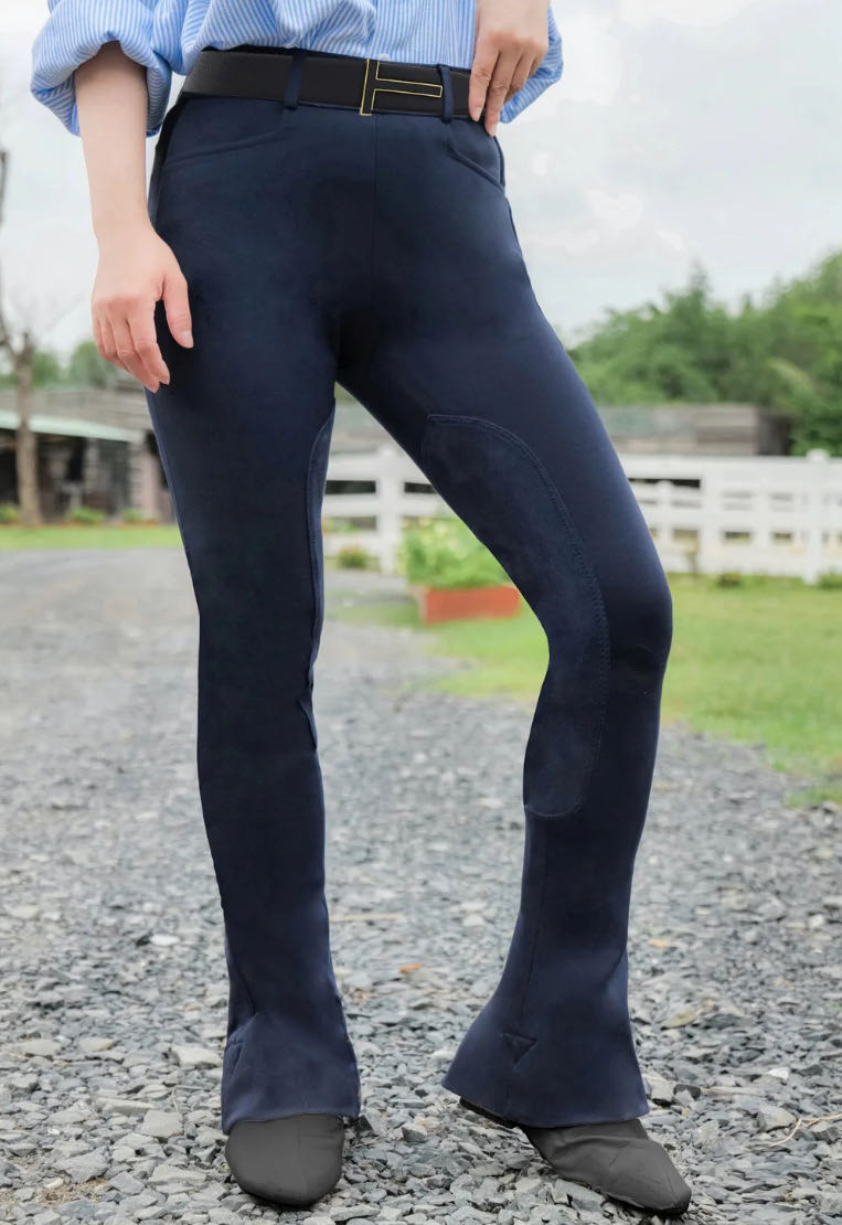 DK Ride Navy Jods size Youth 10 Long