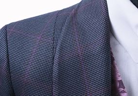 Day Coat Chavez Steel and Pink Windowpane