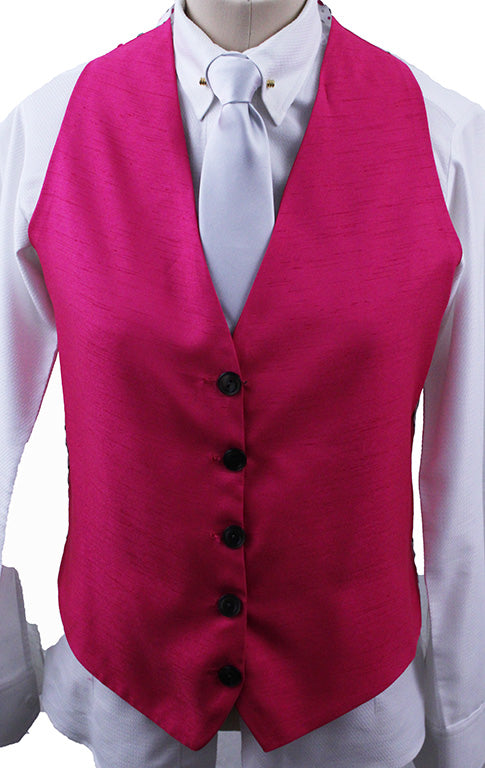 Vest Hot Pink Silk