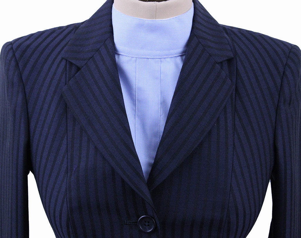 BRAND NEW Becker Brothers Navy Shadow Stripe Hunt Coat