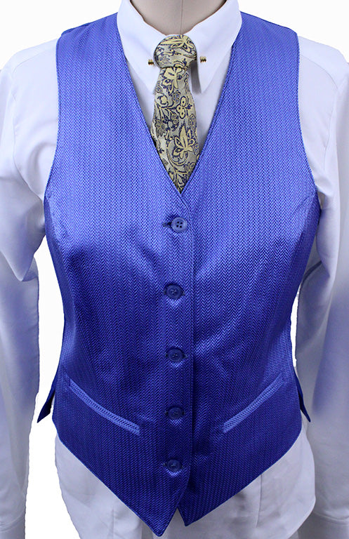 BRAND NEW! Becker Brothers Periwinkle Herringbone Sheen