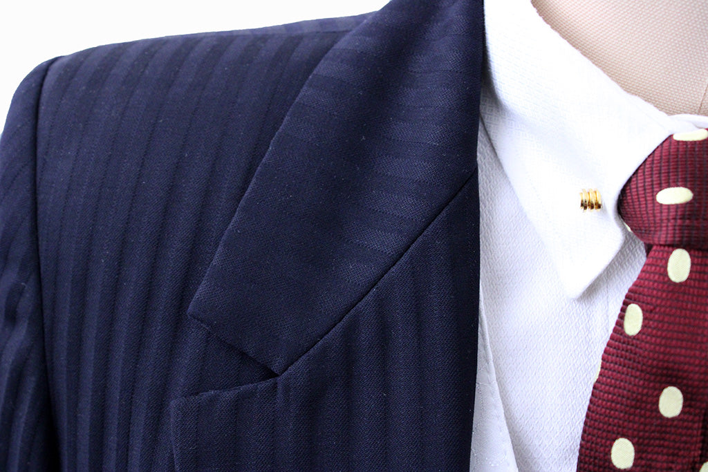 Day Suit Last Thread Navy Shadow Stripe