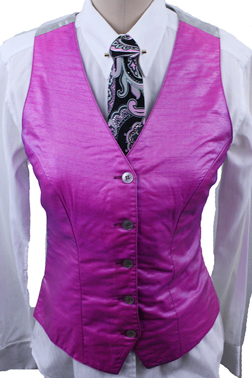 Vest Hartmeyer Magenta Sateen