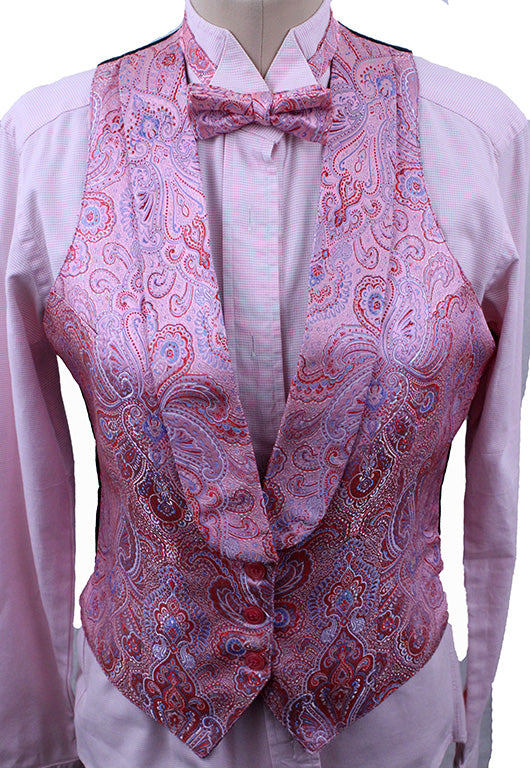 Formal Set Becker Brothers Pink and Blue Paisley