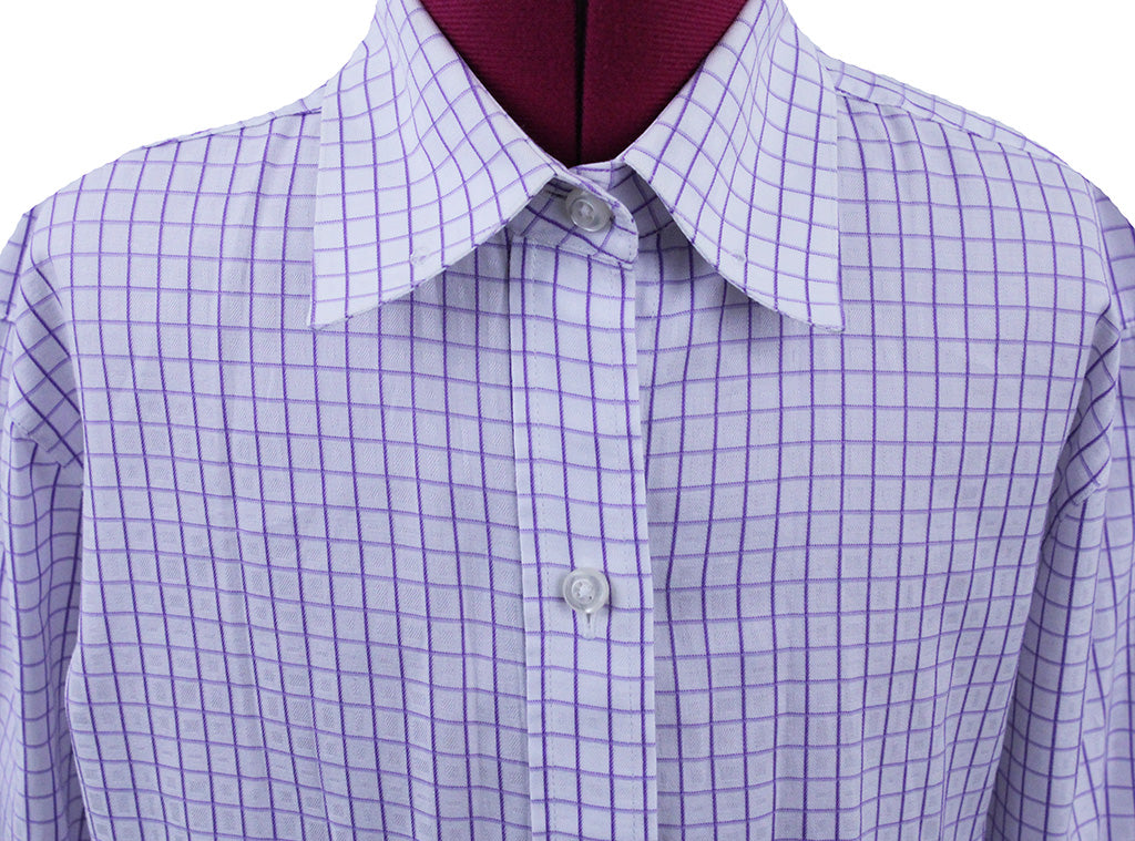 Shirt Becker Brothers White with Purple Mini-Box