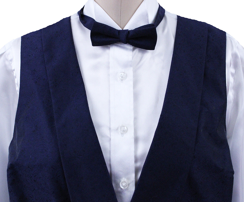 Formal Set Becker Brothers Navy Medallion Sheen