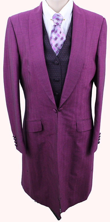 BRAND NEW! Chavez Berry Herringbone Day Coat