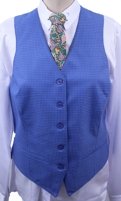 BRAND NEW! Becker Brothers Medium Blue Diamond Vest