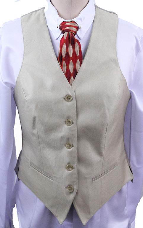 BRAND NEW! Becker Brothers Gold Thin Shadow Stripe Vest