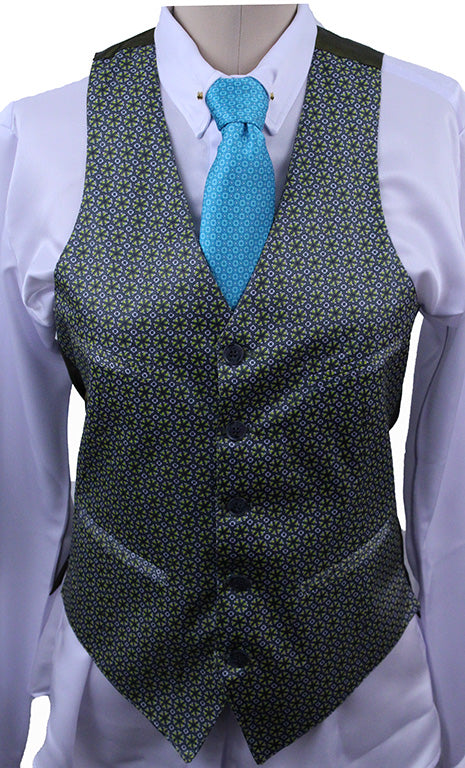 BRAND NEW! Becker Brothers Men's Green Medallion Vest