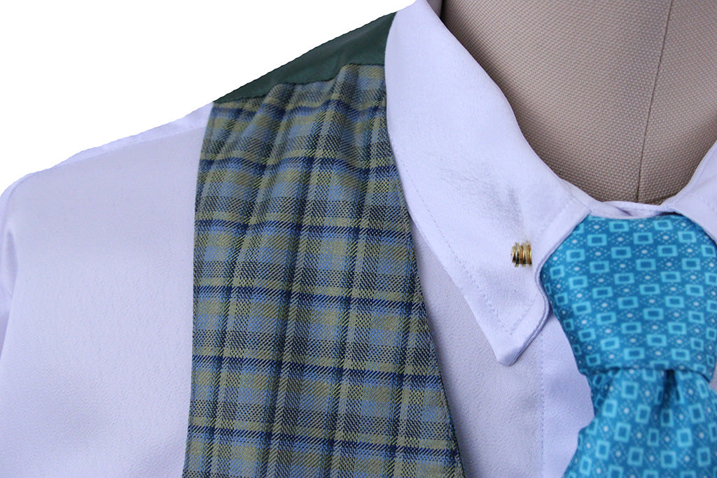BRAND NEW! Becker Brothers Men's Green and Blue Plaid Vest