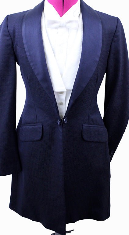 Formal Coat Becker Brothers Navy Rectangular Sheen