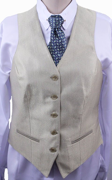 BRAND NEW! Becker Brothers Gold Metallic Vest