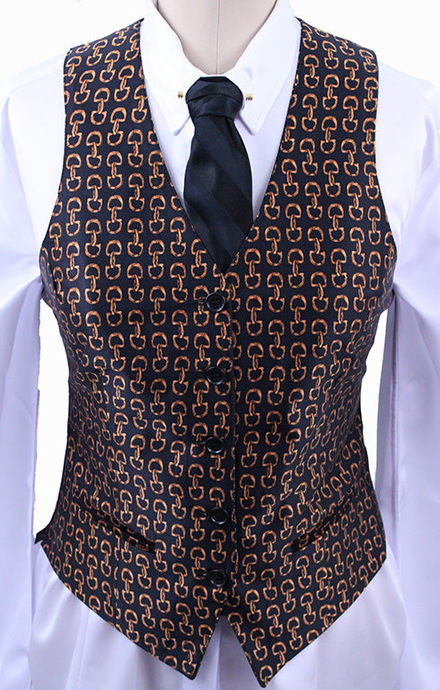 BRAND NEW! Becker Brothers Black and Copper Snaffle Bit Vest