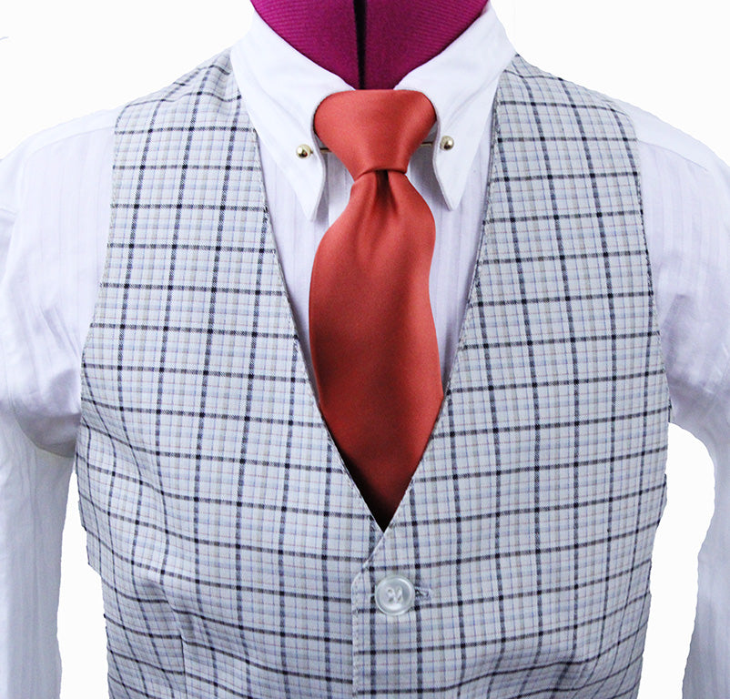 BRAND NEW! Becker Brothers Cream and Black Glenplaid Boy's Vest