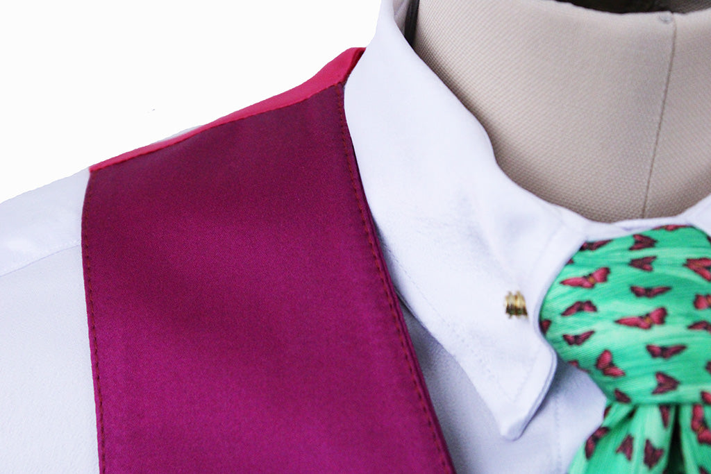 BRAND NEW! Becker Brothers Hot Pink Satin Vest