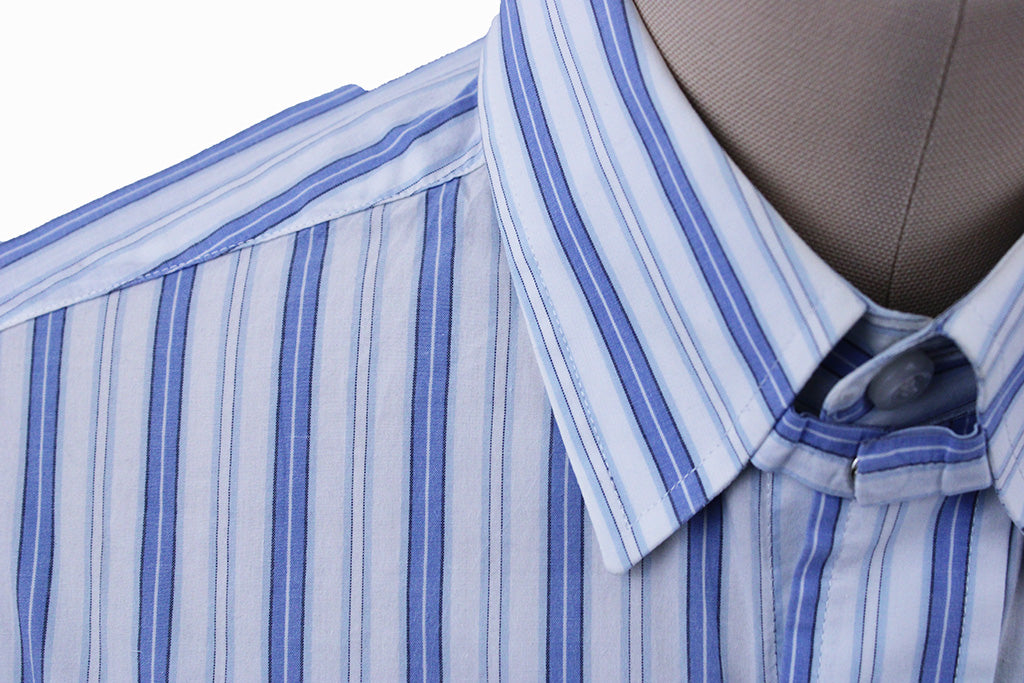 Shirt Becker Brothers Blue and White Stripe