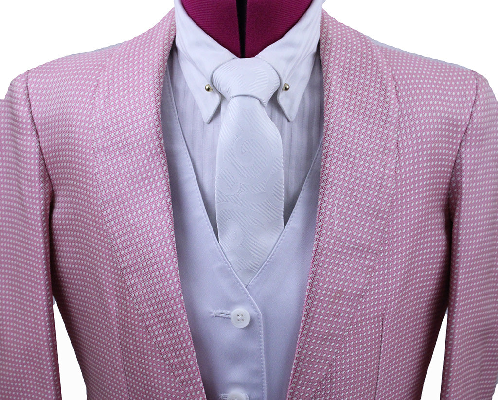 Day Coat Becker Brothers Pink and White Dot