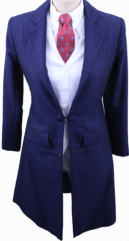 Day Suit Custom Navy Box Sheen