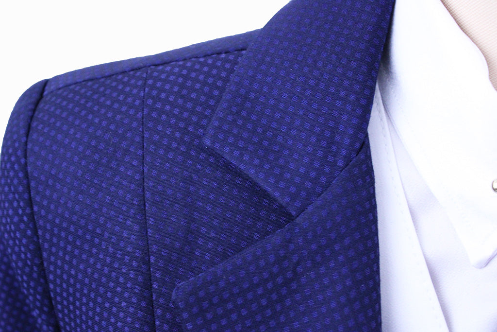 Day Suit Custom Navy Box Sheen
