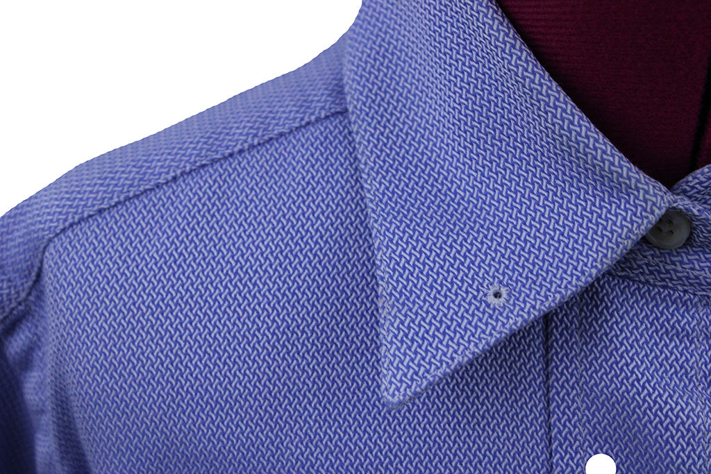 Shirt Becker Brothers Light Blue Pindot