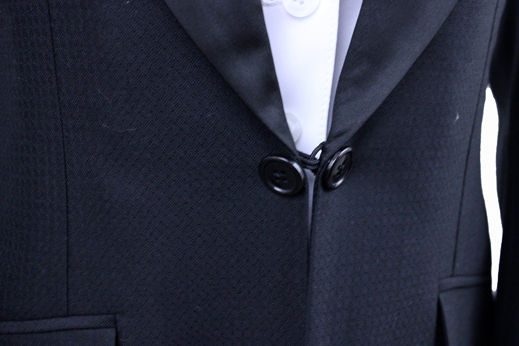 BRAND NEW! Becker Brothers Black Weave Sheen Formal