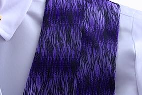 Vest Chavez Purple and Black Wave Sheen