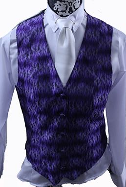Vest Chavez Purple and Black Wave Sheen