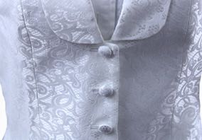 Formal Vest Chavez White Paisley Sheen