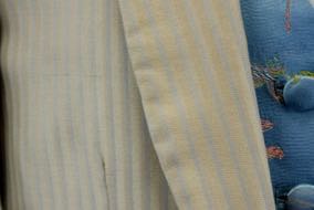 Daycoat Marsha DeArriaga Youth Wheat/Baby Blue Stripe Coat