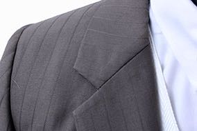 Day Suit Becker Brothers Taupe Shadow Stripe