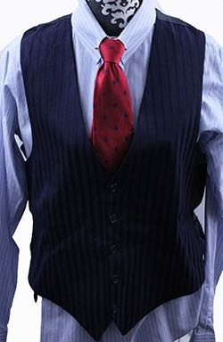 Vest Men's Frierson Navy Shadow Stripe