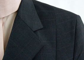 Hunt Coat Frierson Dark Brown with Gold Windowpane