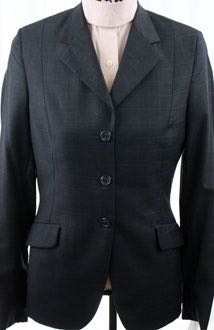 Hunt Coat Frierson Dark Brown with Gold Windowpane