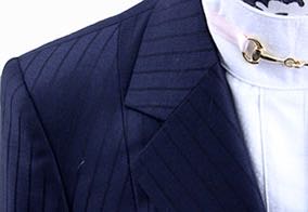 BRAND NEW! Becker Brothers Navy and Black Shadow Stripe