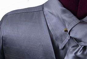 Custom Silver Satin Shirt/Vest/Tie Combination