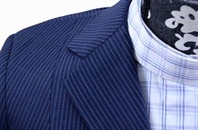Hunt Coat Frierson Navy with Light Blue Pinstripe