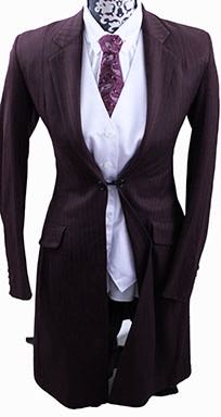 Day Suit Frierson Burgundy Shadow Stripe