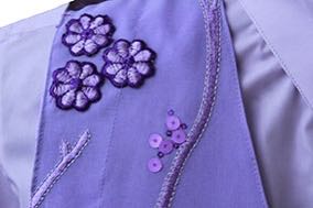 V-HWRVZ2 BRAND NEW! Brand New Mane Ring Couture Purple Embroidered Brocade Vest MRC 15-3