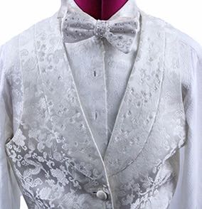 Formal Set DeRegnaucourt Ivory Paisley with Crystals