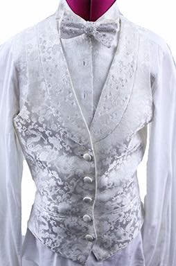 Formal Set DeRegnaucourt Ivory Paisley with Crystals