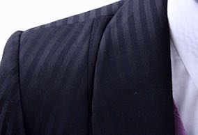 Day Suit Frierson Brown and Black Shadow Stripe