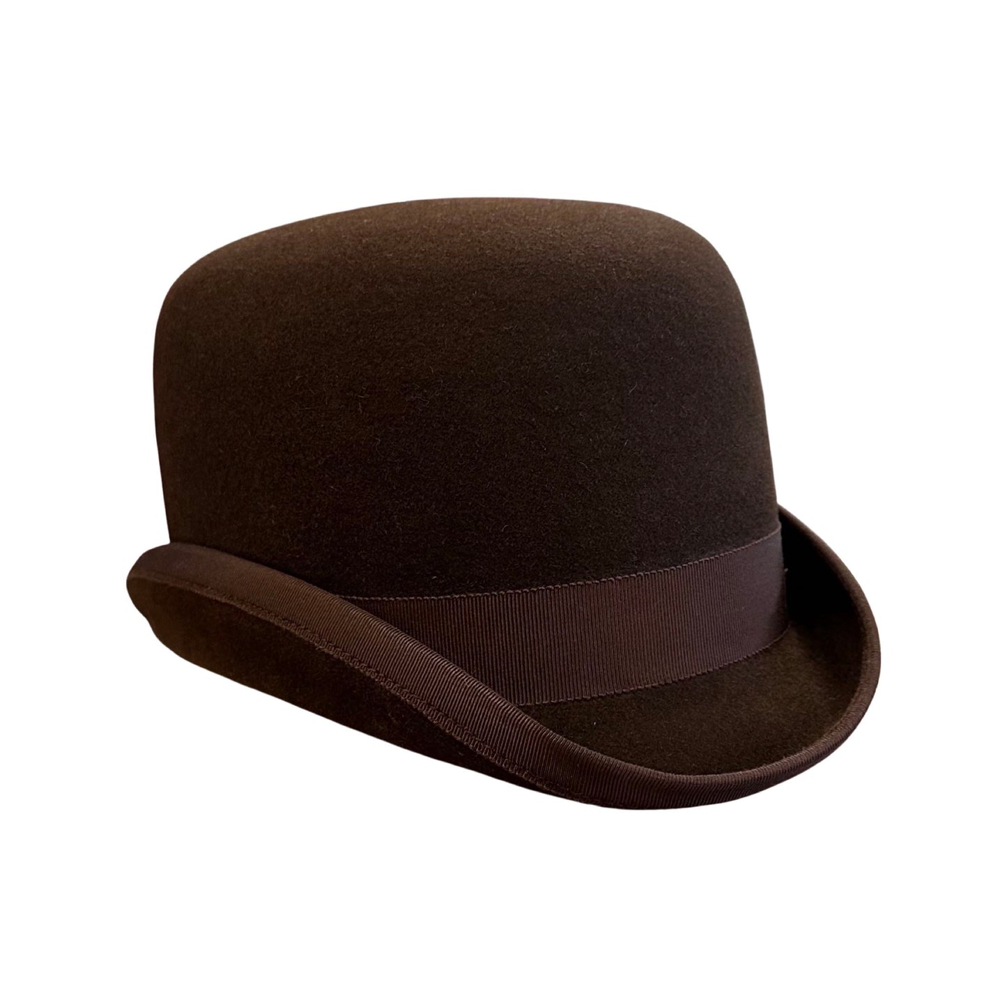 Becker Brothers Dark Earth Brown Derby sz 7 5/8