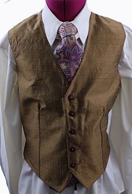 Vest Lady in Yellow Dusty Rose/Copper 14Y-32